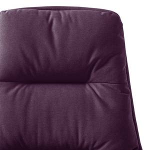 Fauteuil GARBO  avec pied croisé Tissu - Tissu Anda II : Violet - Noir