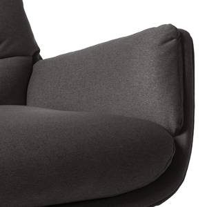 Fauteuil Garbo VI Tissu - Tissu Anda II : Anthracite - Noir