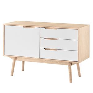 Commode Ledger Blanc / Chêne clair