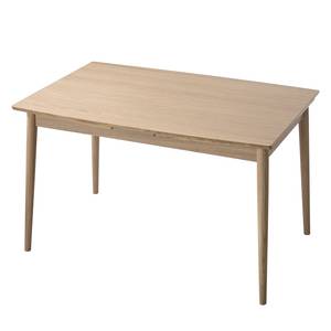 Eettafel Arvid deels massief eikenhout - eikenhout - Lichte eikenhouten - Breedte: 122 cm - Lichte eikenhouten