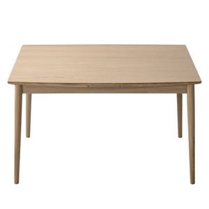 Table extensible Arvid Partiellement en chêne massif - Chêne - Chêne clair - Largeur : 122 cm - Chêne clair