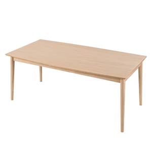 Table extensible Arvid Partiellement en chêne massif - Chêne - Chêne clair - Largeur : 180 cm - Chêne clair