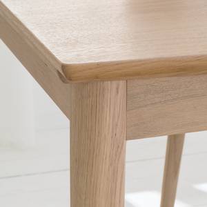 Table extensible Arvid Partiellement en chêne massif - Chêne - Chêne clair - Largeur : 180 cm - Chêne clair