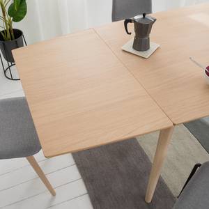 Table extensible Arvid Partiellement en chêne massif - Chêne - Chêne clair - Largeur : 180 cm - Chêne clair