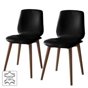 Chaises Wilga V (lot de 2) Cuir véritable