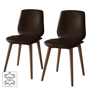 Chaises Wilga V (lot de 2) Cuir véritable