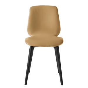 Gestoffeerde stoelen Wilga IV (set van2) echt leer - Eik - Lichtbruin