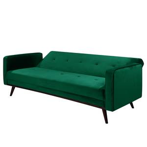 Canapé convertible Daru Deluxe Velours - Velours Jila: Vert foncé