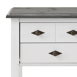 Console Bergen I Pin massif - Pin blanc / pin gris