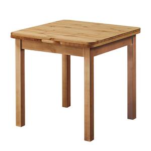 Table extensible Karley Pin massif - Epicéa lessivé - 77 x 77 cm
