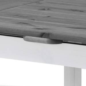 Table extensible Karley Pin massif - Epicéa blanc / Epicéa gris - 77 x 77 cm