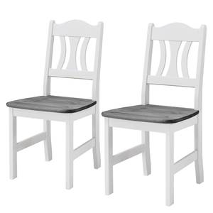 Chaises Bastide (lot de 2) Pin massif - Epicéa blanc / Epicéa gris