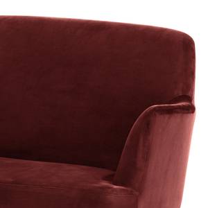 Sofa Lesgor (2-Sitzer) Velours - Bordeaux