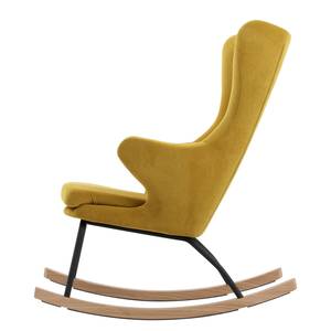 Fauteuil à bascule Warstein Microfibre - Jaune moutarde - Jaune moutarde