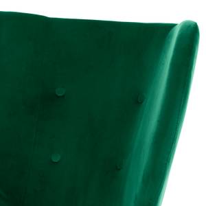 Fauteuil Megina Fluweel - Antiek groen