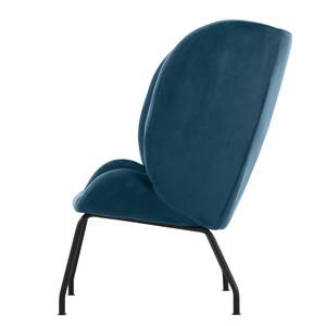 Fauteuil Megina Velours - Bleu foncé