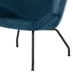 Fauteuil Megina Fluweel - Donkerblauw