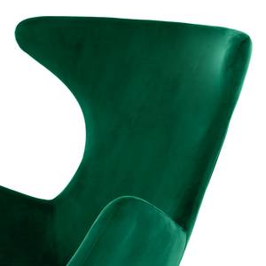 Oorfauteuil Sarria Fluweel - Antiek groen