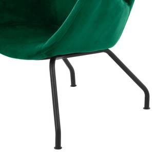 Oorfauteuil Sarria Fluweel - Antiek groen