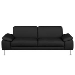 3-Sitzer Sofa Termon - Bodenfrei Schwarz - Echtleder Maer: Anthrazit