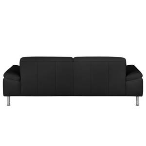 3-Sitzer Sofa Termon - Bodenfrei Schwarz - Echtleder Maer: Anthrazit