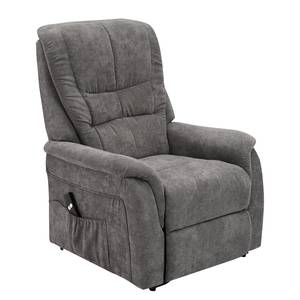 Fauteuil de relaxation Sasina Microfibre - Gris foncé