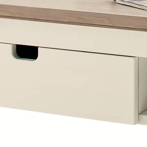 Table basse Maquili Partiellement en pin massif - Pin blanc / Pin taupe