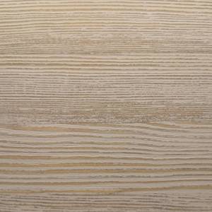 Staande vitrinekast Maquili deels massief grenenhout - wit grenenhout/taupe grenenhout - Scharnieren links