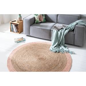 Juteteppich Luxor Jute - Beige / Rosa