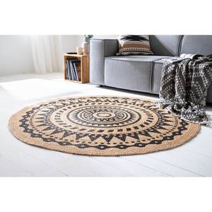 Tapis en jute Gayal Jute - Beige / Noir