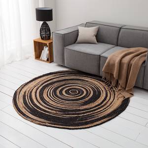 Tapis en jute Duba Jute - Beige / Noir