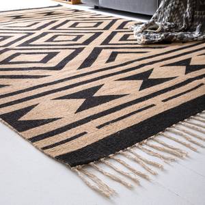 Tapis en jute Berenike Jute - Beige / Noir