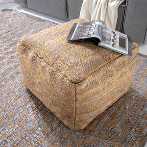 Pouf Karatschi Jute - Beige / Doré