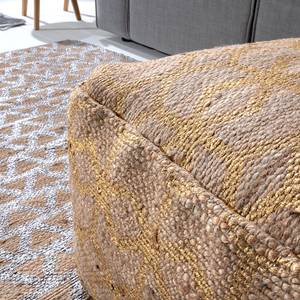 Pouf Karatschi Jute - Beige / Gold