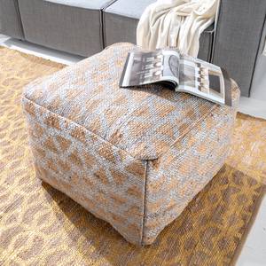 Pouf Puri Jute - Beige / Silber