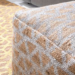 Pouf Puri Jute - Beige / Silber