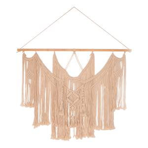 Wandbehang Ibiza Baumwollstoff / Kiefer massiv - Hellbeige / Kiefer