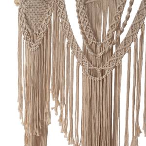 Wandbehang Formentera Baumwollstoff / Kiefer massiv - Hellbeige / Kiefer