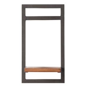 Open wandkast MANCHESTER Massief acaciahout/metaal - acaciahout/antracietkleurig - 22 x 40 cm