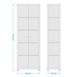 Armoire vitrine Exhibit III Imitation hêtre