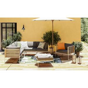 Gartensessel TEAKLINE Webstoff / Teak massiv - Anthrazit