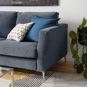 Sofa Mirabela (2-Sitzer) Strukturstoff - Graublau