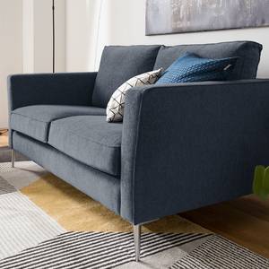 Sofa Mirabela (2-Sitzer) Strukturstoff - Graublau