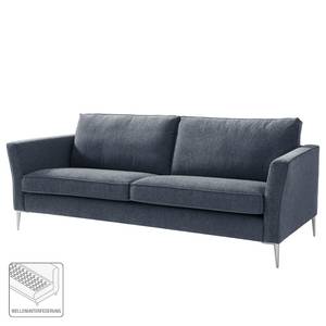 Sofa Mirabela (3-Sitzer) Strukturstoff - Graublau