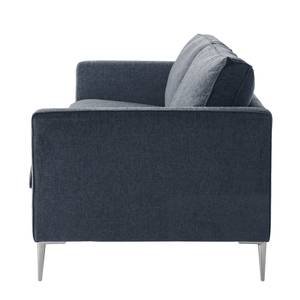 Sofa Mirabela (3-Sitzer) Strukturstoff - Graublau