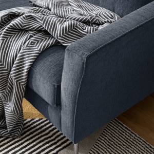 Sofa Mirabela (3-Sitzer) Strukturstoff - Graublau