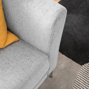 Fauteuil Mirabela structuurstof - Platinakleurig - Platinakleurig