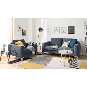 Sofa Berilo (2-Sitzer) Strukturstoff - Graublau