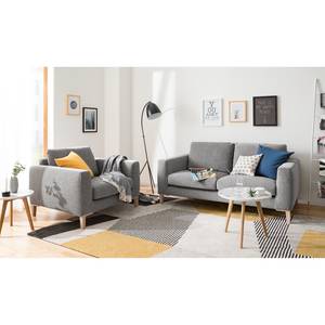 Fauteuil Berilo structuurstof - Hazelnootkleurig - Hazelnootkleurig