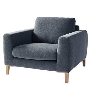 Fauteuil Berilo Tissu structuré - Gris bleu - Gris bleu